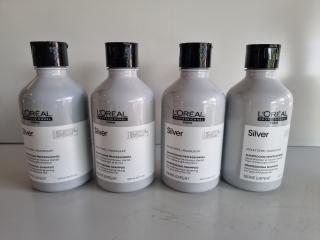 4 Loreal Professional  Silver Shampoos 