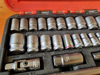 Bahco Dymamic Drive Combined Socket & Dpanner Set S87+7