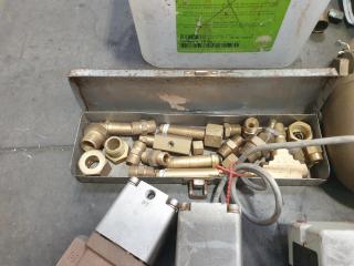 Large Lot of Brass and Copper Pipe Fittings