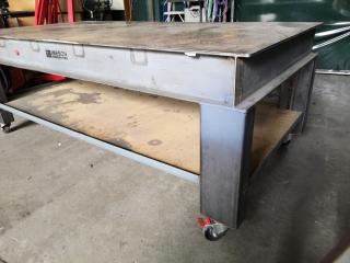 Heavy Steel Mobile Workshop Table