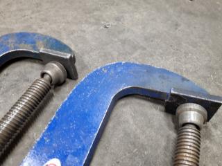 2x Nuweld 250mm G-Clamps