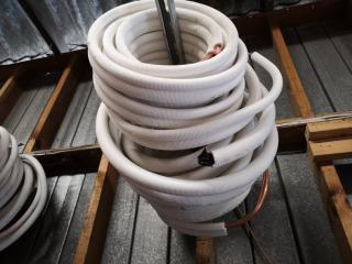 3x Assorted Rolls of Copper Paircoil Tubing