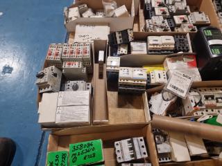 Assortment of Electrical Switches and Breakers