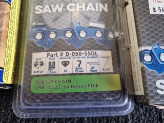 7x Assorted Archer and TriLink Chainsaw Saw Chains