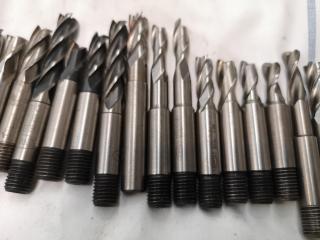 46x Assorted Ball, Square Edge, Rounded Edge & Finishing End Mill Bits