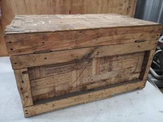 Rustic Wood Storage Box