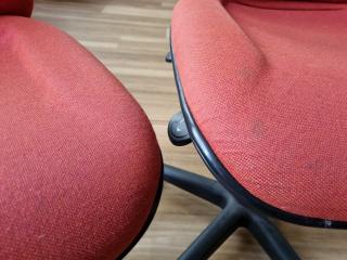 2x EOS Spectrum 2 Adjustable Office Desk Chairs