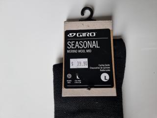 3 Pairs of Giro Cycling Socks - L