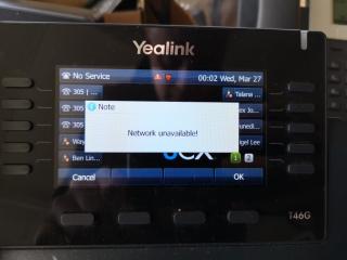 7x Yealink Office IP Phones + 2x Jabra Handsfree Headsets