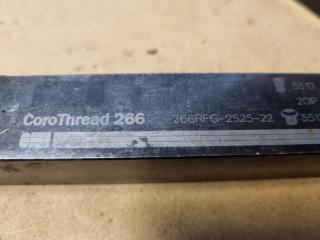 4x Sandvik Coromant Lathe Turning Tools, 25x25mm Size