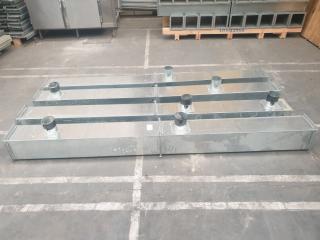 4 x Galvanised Straight Ducts