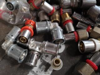 135+ Assorted Press Fit Plumbing Connectors, Elbows, Couplings & More