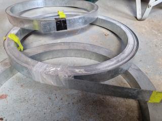 3x Rolls of 50mm Wide Galvanised Steel Strips