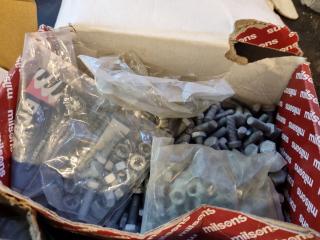 Assorted Lot of Nuts, Bolts, Washers, Screws