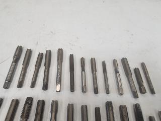 Large Assortment of 38 HSS Pipe Tapers