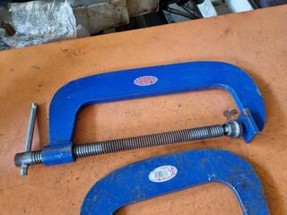 2x Nuweld G-Clamps, 300mm & 200mm Sizes