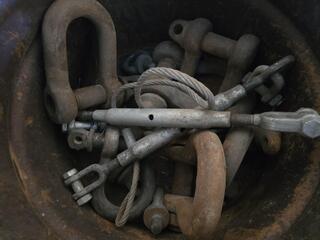 Lot of Very Large D Shackles 