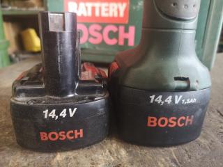 Bosch 14.4V Cordless Drill Driver w/ Case & 2x Batteries