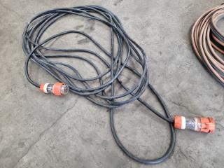 3-Phase 32A Power Extension Cable Lead