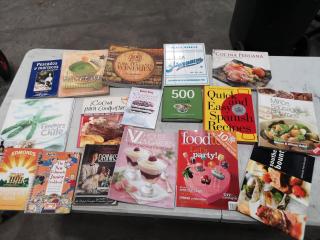 46x Assorted Cooking Recipe Books & Magazines