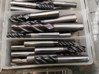 Assorted Lot of Milling End Mill Bits & More