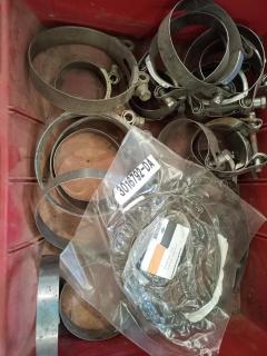 3 Large Bins Pipe Clamps