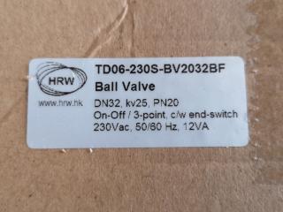 5x HRW TD06 Series Electric Ball Valves