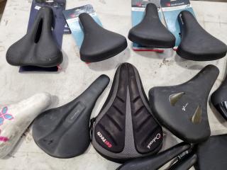 13x Assorted Bike Seats and Pads