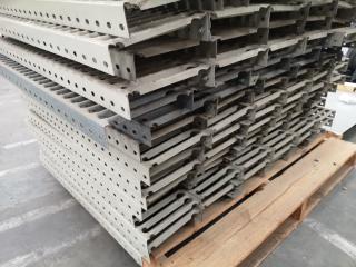 19x Sections Heavy Duty Steel Warehouse Pallet Racking Elevated Floor Grating