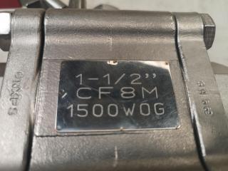 1.5" Ball Valve, 1500 WOG, CF8M