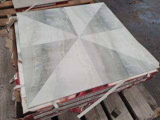11.52 Sq. Metres of Glazed Vitrified Tiles - 600mm X 600mm