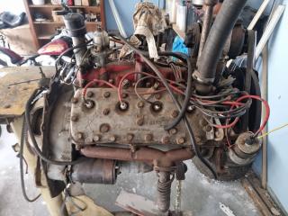 Ford Flathead V8 on Engine Stand