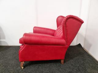 English Style Wingback Chair  - Leather