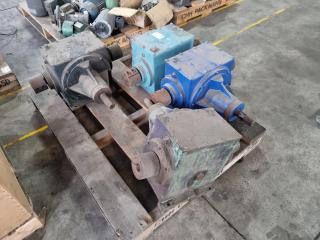 4 x Large Right Angle Gearbox