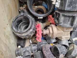 Assorted PVC & Brass Pipe Fittings, Couplings, & More