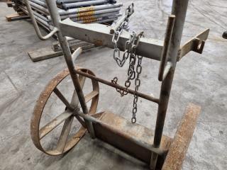 Vintage Welding Gas Bottle Trolley