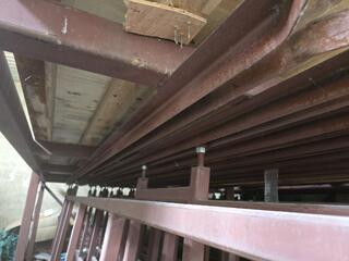 2 x Large Sliding Section Material Racks 