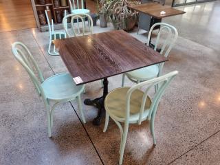 Cafe Table and 4 x Chairs