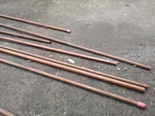 17x Assorted Lengths of Copper Plumbing Pipe