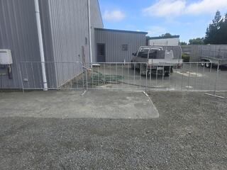 Three Steel Gates with Feet