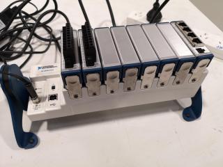 National Instruments NI cDAQ-9172 Compact DAQ Chassis w/ 3x Modules & Case