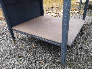 Steel Topped Workshop Workbench Table