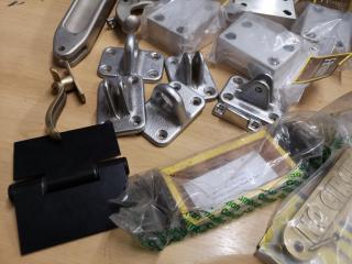 Assorted Lot of Door & Lock Accessories, Components, Parts