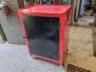 Small Mobile Metal Workshop Tool Cabinet