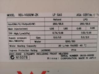 Rinnai Infinity 32 External Continuous Flow Gas Water Heater