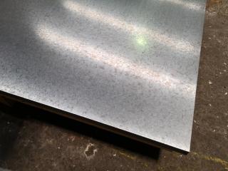 24x Galvanised Steel Sheets, 2440x1220x1.1mm Size