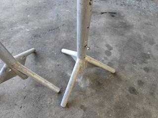 2 x Adjustable Aluminum Stands