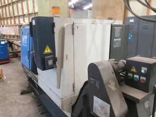 Hitachi Seiki CNC Lathe with Bar Feeder