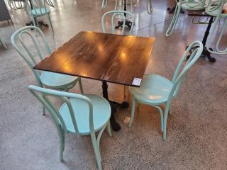 Cafe Table and 4 x Chairs