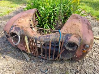 Assorted Vintage Ford Jailbar Truck Frames and Components